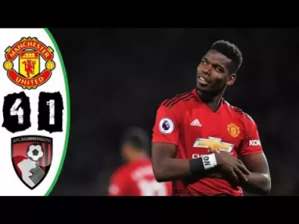 Manchester United vs Bournemouth 4-1 All Goals and Highlights EPL 30/12/2018